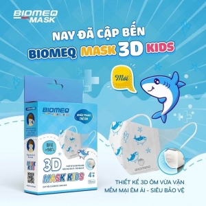 Khẩu trang cho bé 3D Kids 4 lớp kháng khuẩn chuẩn ISO